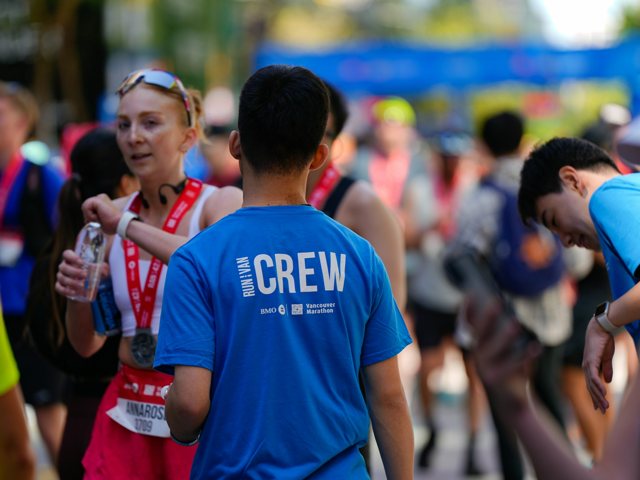 Event crew working at a mass-participation race